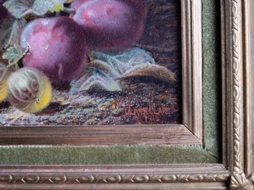 OLIVER CLARE 18531927 PAIR OF STILL LIFE OIL PAINTINGS DATED 1916 - ADDITIONAL PHOTO 10