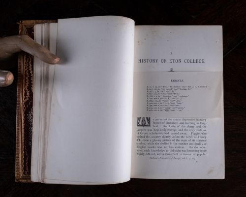 1877 A HISTORY OF ETON COLLEGE 14401875 BY H C MAXWELL LYTE BOOK - ADDITIONAL PHOTO 11