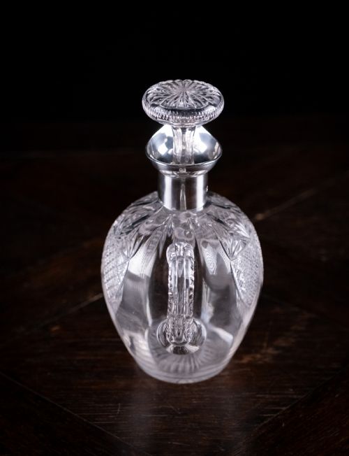 SILVER CUT CRYSTAL CLARET JUG BY FENTON BROTHERS 1903 - ADDITIONAL PHOTO 9
