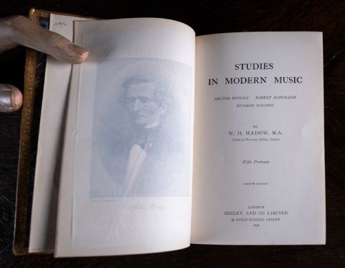 1898 STUDIES IN MODERN MUSIC BY W H HADOW LEATHER BOUND BOOK - ADDITIONAL PHOTO 8