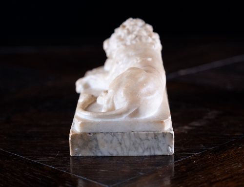 19TH CENTURY ALABASTER MARBLE LION OF LUCERNE - ADDITIONAL PHOTO 7
