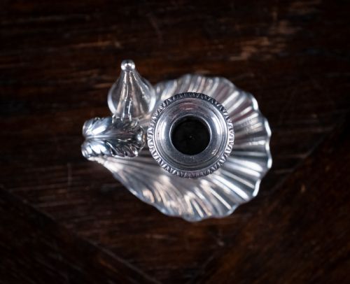 FINE SILVER CHAMBERSTICK WITH SNUFFER BY MATTHEW BOULTON 1825 - ADDITIONAL PHOTO 3