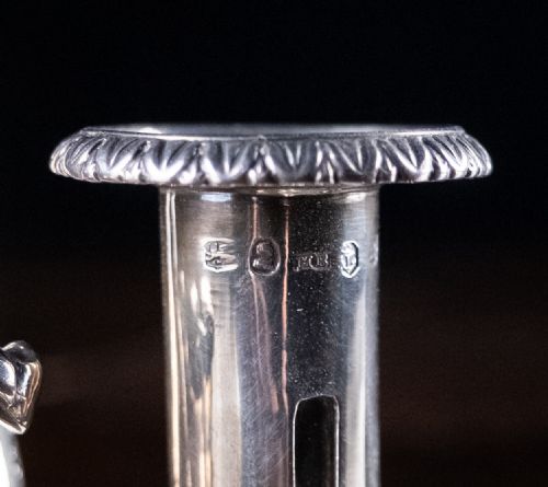 FINE SILVER CHAMBERSTICK WITH SNUFFER BY MATTHEW BOULTON 1825 - ADDITIONAL PHOTO 8