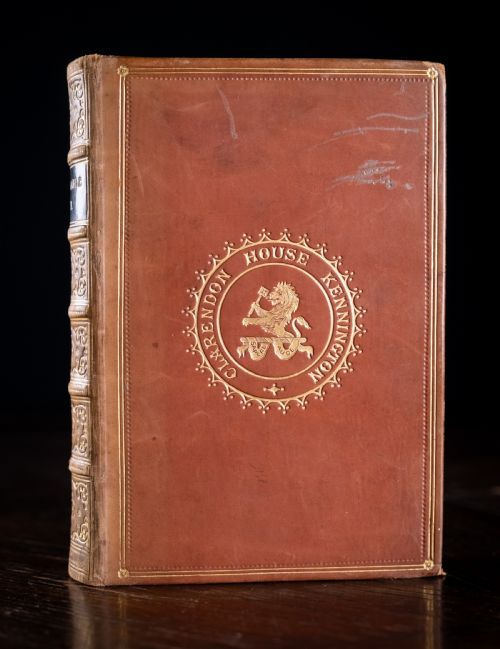 1862 REMARKABLE MEN BY M S COCKAYNE LEATHER BOUND BOOK - ADDITIONAL PHOTO 1