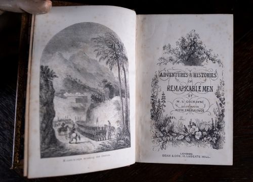 1862 REMARKABLE MEN BY M S COCKAYNE LEATHER BOUND BOOK - ADDITIONAL PHOTO 6