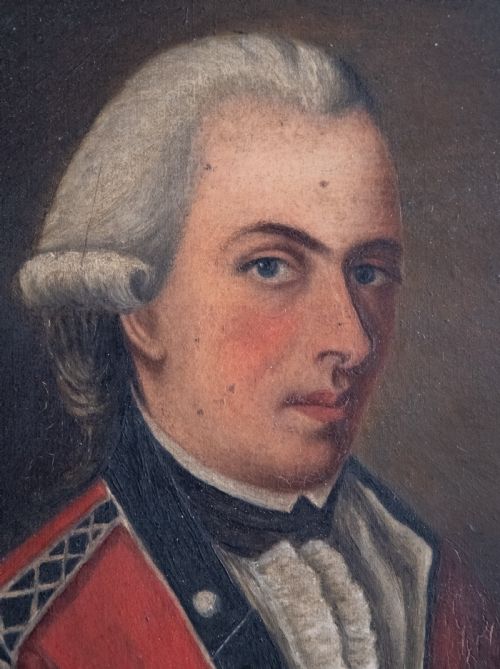 18TH CENTURY PORTRAIT OF AN OFFICER IRISH SCHOOL - ADDITIONAL PHOTO 1