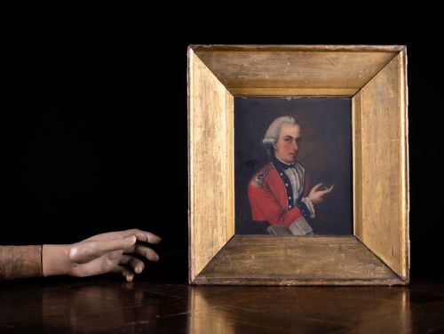 18TH CENTURY PORTRAIT OF AN OFFICER IRISH SCHOOL - ADDITIONAL PHOTO 3