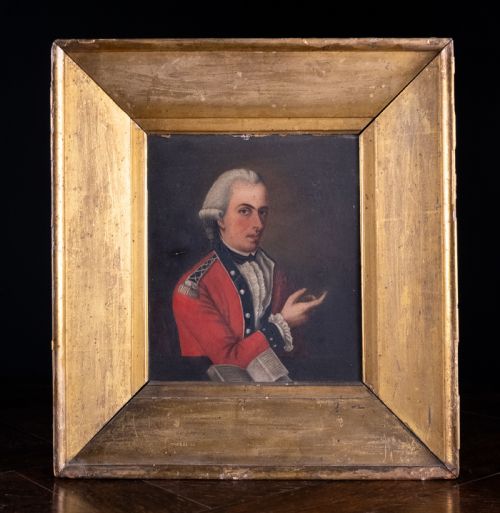 18TH CENTURY PORTRAIT OF AN OFFICER IRISH SCHOOL - ADDITIONAL PHOTO 7