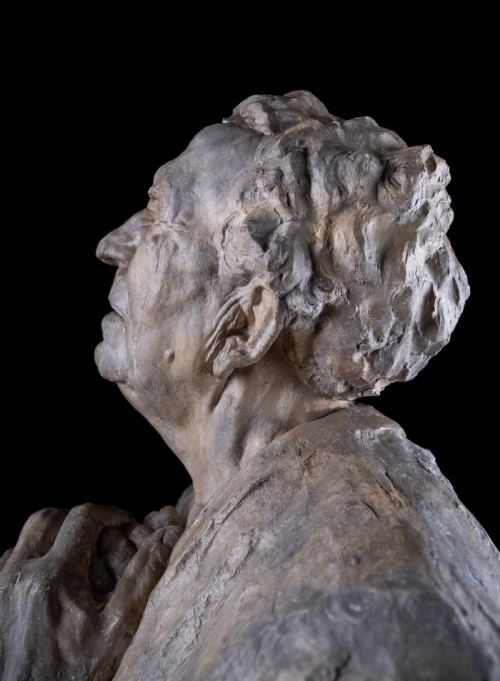 GUSTAVE VAN DEN MEERSCHE 18911970 'THE BLIND' DATED 1915 PLASTER SCULPTURE - ADDITIONAL PHOTO 12