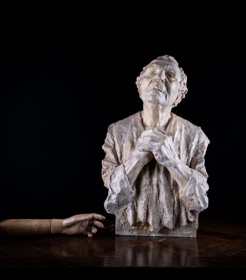 GUSTAVE VAN DEN MEERSCHE 18911970 'THE BLIND' DATED 1915 PLASTER SCULPTURE - ADDITIONAL PHOTO 14