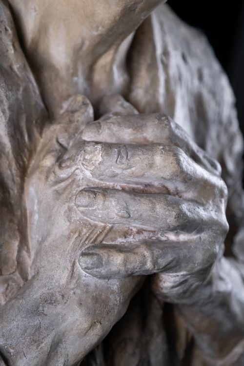 GUSTAVE VAN DEN MEERSCHE 18911970 'THE BLIND' DATED 1915 PLASTER SCULPTURE - ADDITIONAL PHOTO 15