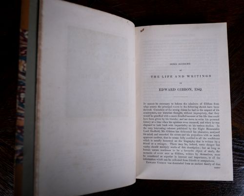 1838 DECLINE AND FALL OF THE ROMAN EMPIRE BY EDWARD GIBBON 8 VOLS BOOK SET - ADDITIONAL PHOTO 7