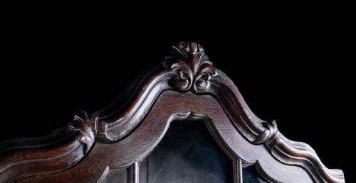 WILLIAM MARY OAK GLAZED BOOKCASE ON STAND C1680 - ADDITIONAL PHOTO 4