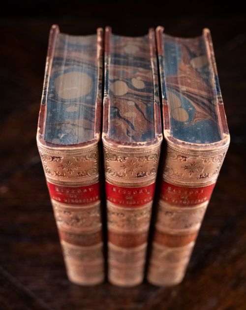 1856 THE HISTORY OF THE GIRONDISTS BY ALPHONSE DE LAMARTINE BOOK SET - ADDITIONAL PHOTO 4