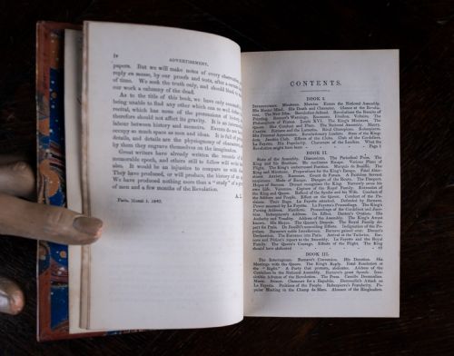 1856 THE HISTORY OF THE GIRONDISTS BY ALPHONSE DE LAMARTINE BOOK SET - ADDITIONAL PHOTO 11