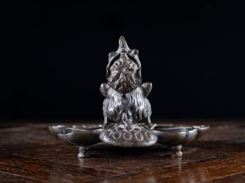 19TH CENTURY BRONZE HIDDEN DEVIL BIRD INKWELL - ADDITIONAL PHOTO 2