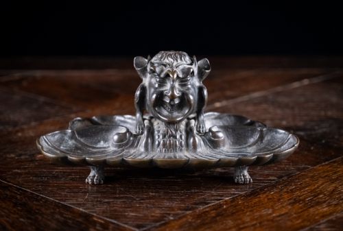 19TH CENTURY BRONZE HIDDEN DEVIL BIRD INKWELL - ADDITIONAL PHOTO 5