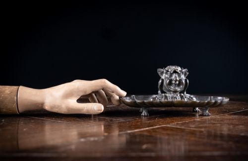 19TH CENTURY BRONZE HIDDEN DEVIL BIRD INKWELL - ADDITIONAL PHOTO 12