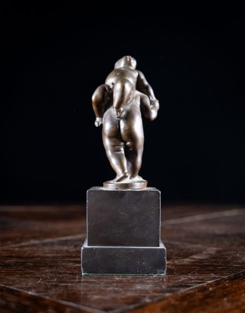 BRONZE PUTTI PLAYING PIGGYBACK AFTER LEONHARD KERN 15881662 - ADDITIONAL PHOTO 7