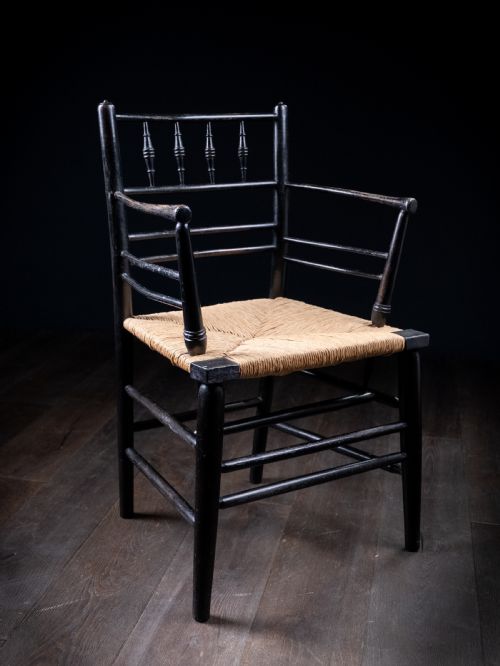 19th century morris co sussex chair - CATEGORY: ANTIQUE CHAIRS - DATED 19TH CENTURY