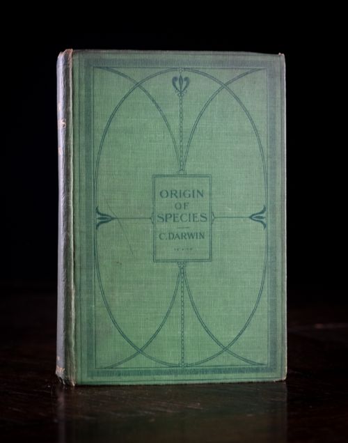 1900 THE ORIGIN OF SPECIES BY CHARLES DARWIN CLOTH BOUND BOOK - ADDITIONAL PHOTO 1