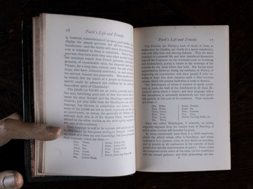 1870 THE LIFE TRAVELS OF MUNGO PARK LEATHER BOUND BOOK - ADDITIONAL PHOTO 10