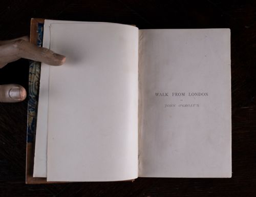 1864 A WALK FROM LONDON TO JOHN O'GROATS BY ELIHU BURRITT LEATHER BOUND BOOK - ADDITIONAL PHOTO 3