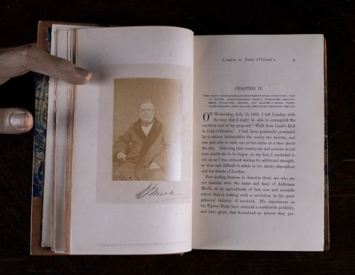 1864 A WALK FROM LONDON TO JOHN O'GROATS BY ELIHU BURRITT LEATHER BOUND BOOK - ADDITIONAL PHOTO 13