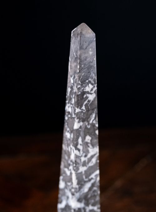 19TH CENTURY ITALIAN SPECIMEN MARBLE OBELISK - ADDITIONAL PHOTO 2