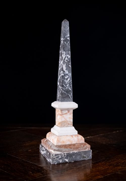 19TH CENTURY ITALIAN SPECIMEN MARBLE OBELISK - ADDITIONAL PHOTO 6