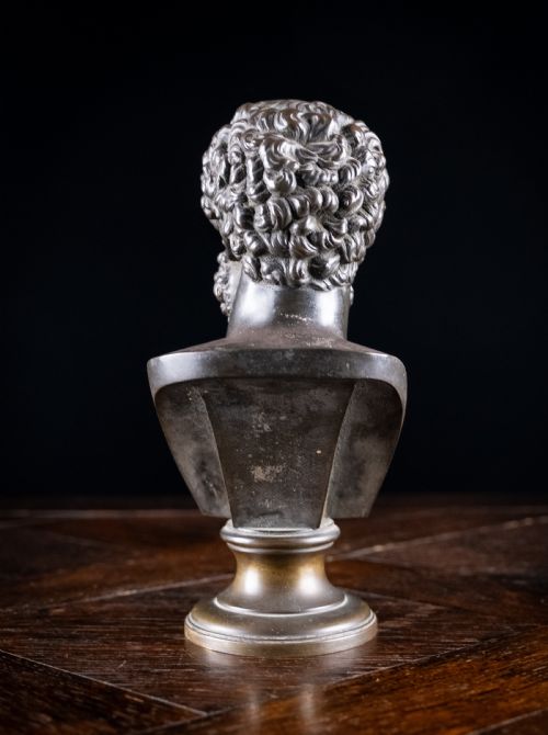 BRONZE BUST OF LUCIUS VERUS 130169 AD - ADDITIONAL PHOTO 9