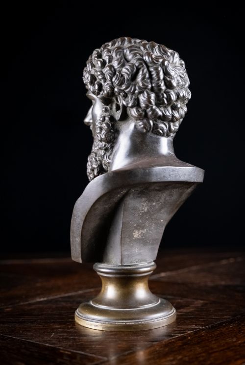 BRONZE BUST OF LUCIUS VERUS 130169 AD - ADDITIONAL PHOTO 10