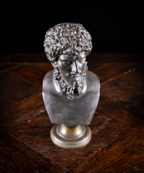BRONZE BUST OF LUCIUS VERUS 130169 AD - ADDITIONAL PHOTO 11