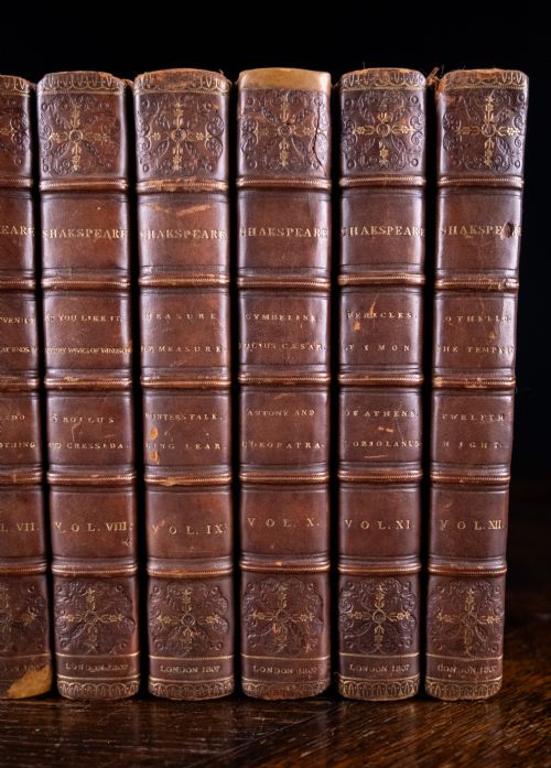 1807 THE PLAYS OF WILLIAM SHAKESPEARE IN 12 VOLUMES BOOK SET - ADDITIONAL PHOTO 4