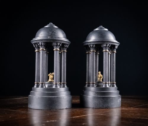 grand tour bronze slate temple models c1880 - CATEGORY: ANTIQUE METAL - DATED 1880