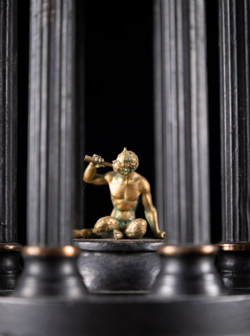 GRAND TOUR BRONZE SLATE TEMPLE MODELS C1880 - ADDITIONAL PHOTO 1