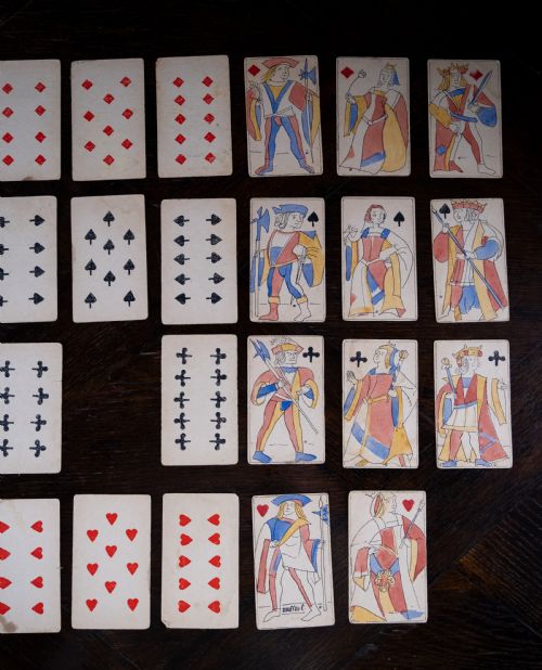 EARLY 20TH CENTURY HANDMADE PLAYING CARDS - ADDITIONAL PHOTO 8