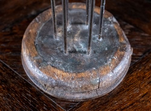 RARE LARGE 18TH CENTURY STABLE BIRDCAGE CANDLE HOLDER - ADDITIONAL PHOTO 8