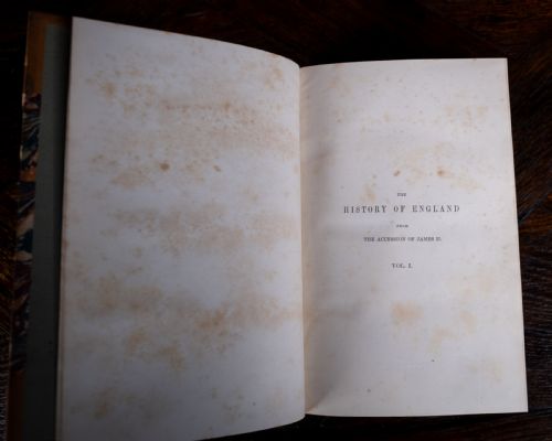 184961 THE HISTORY OF ENGLAND BY THOMAS BABINGTON MACAULAY BOOK SET - ADDITIONAL PHOTO 5