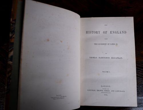 184961 THE HISTORY OF ENGLAND BY THOMAS BABINGTON MACAULAY BOOK SET - ADDITIONAL PHOTO 10