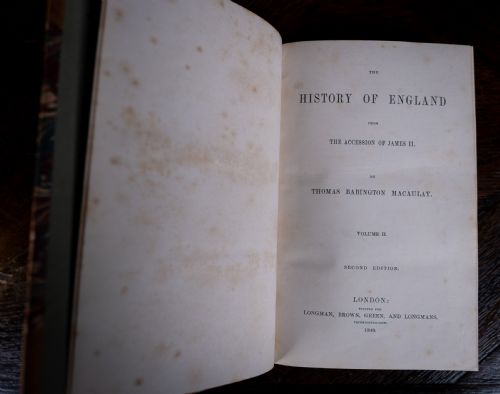 184961 THE HISTORY OF ENGLAND BY THOMAS BABINGTON MACAULAY BOOK SET - ADDITIONAL PHOTO 14