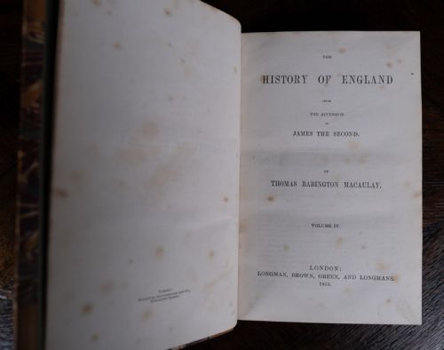 184961 THE HISTORY OF ENGLAND BY THOMAS BABINGTON MACAULAY BOOK SET - ADDITIONAL PHOTO 16
