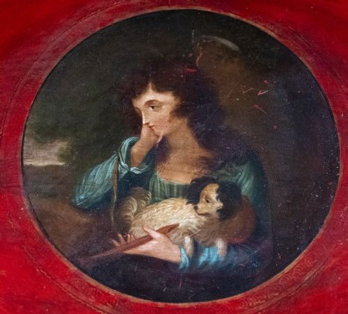 LARGE REGENCY RED GILT TOLEWARE TRAY C1830 - ADDITIONAL PHOTO 2