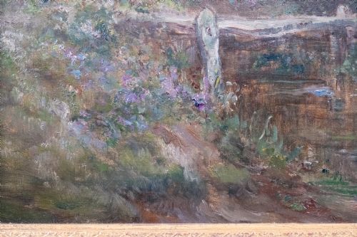 LOIS HENRI FOREAU 18661938 A RURAL LANDSCAPE OIL ON CANVAS - ADDITIONAL PHOTO 7