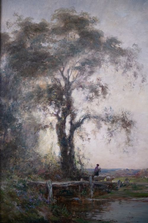 LOIS HENRI FOREAU 18661938 A RURAL LANDSCAPE OIL ON CANVAS - ADDITIONAL PHOTO 8