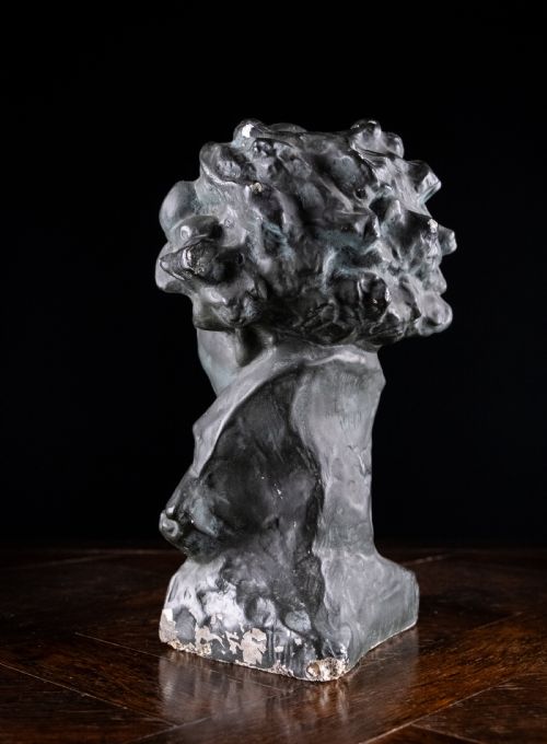 PAINTED PLASTER BUST OF LUDWIG VAN BEETHOVEN C1930 - ADDITIONAL PHOTO 5