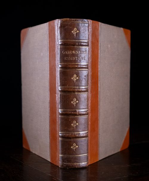 c1859 the gardener's assistant by robert thompson leather bound book - CATEGORY: ANTIQUE MISCELLANEOUS - DATED 1860