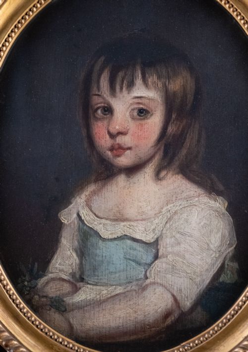 18TH CENTURY PORTRAIT OF A COUNTRY GIRL - ADDITIONAL PHOTO 1