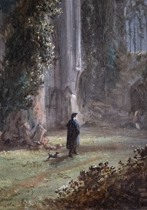 TINTERN ABBEY BY HOPKINS HORSLEY HOBDAY HORSLEY 18071890 OIL ON CANVAS - ADDITIONAL PHOTO 3