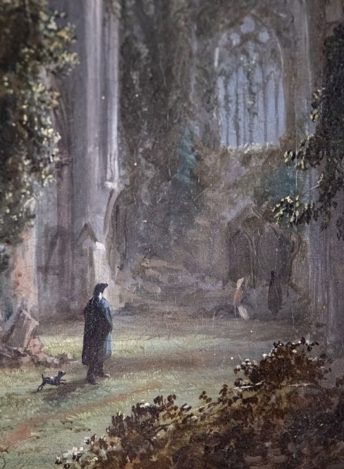 TINTERN ABBEY BY HOPKINS HORSLEY HOBDAY HORSLEY 18071890 OIL ON CANVAS - ADDITIONAL PHOTO 4